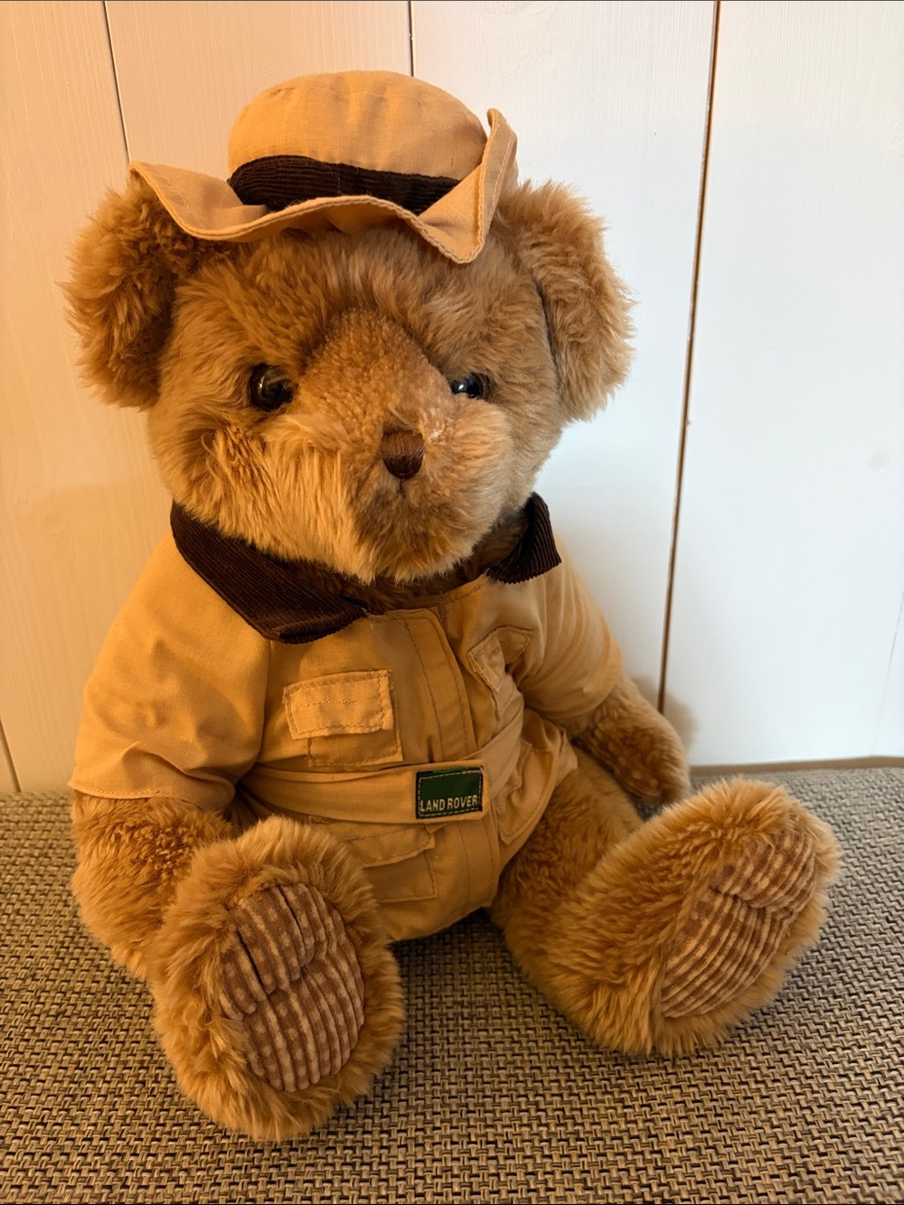 Plush Bear in Safari Outfit w/ Land Rover patch